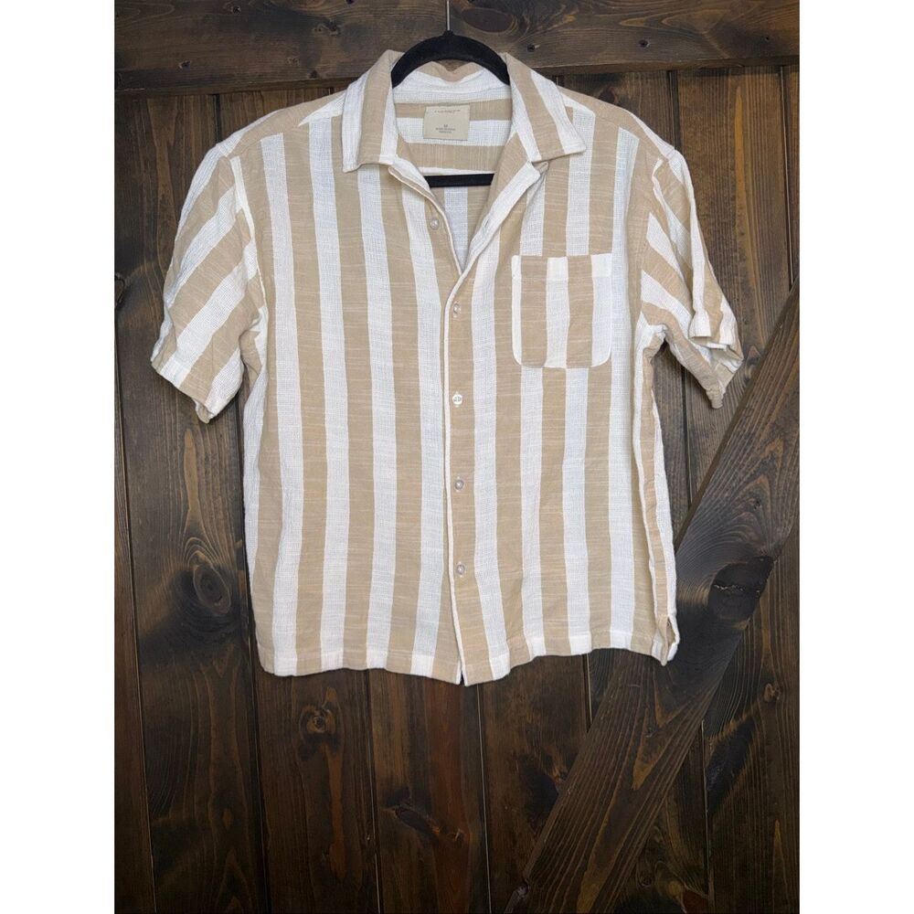 Massive Luxury Boxy Striped  Button-Up Shirt